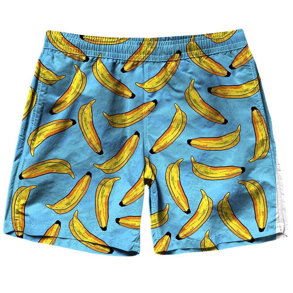Blue banana shorts on sale