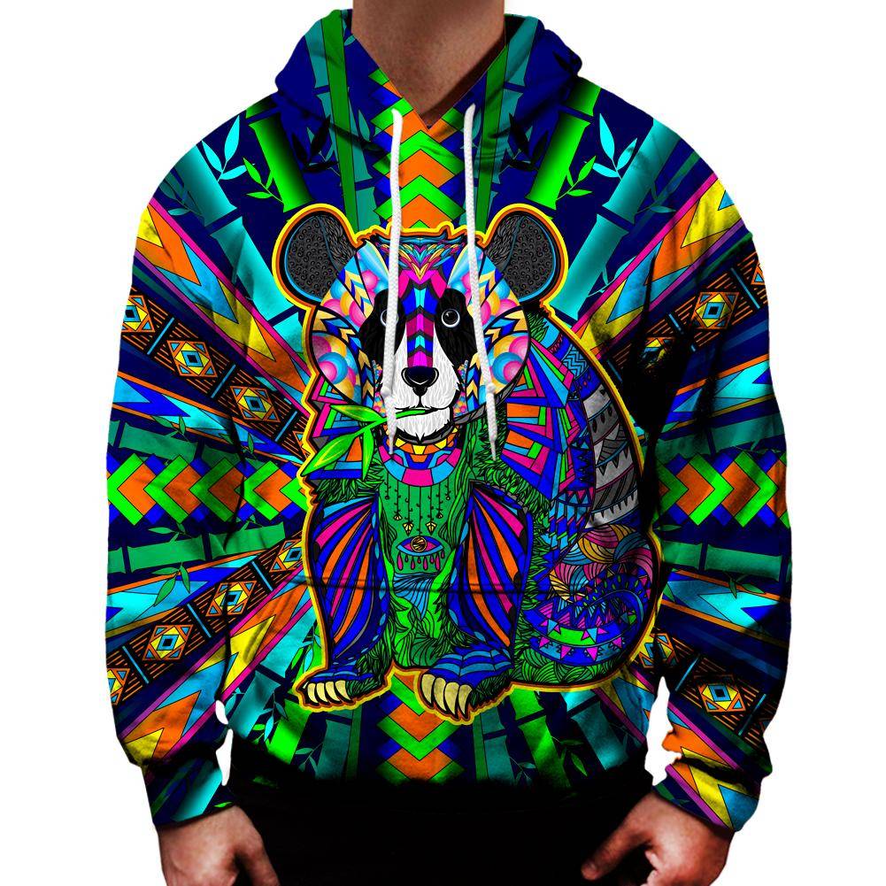 Colorful Panda Hoodie 3XL