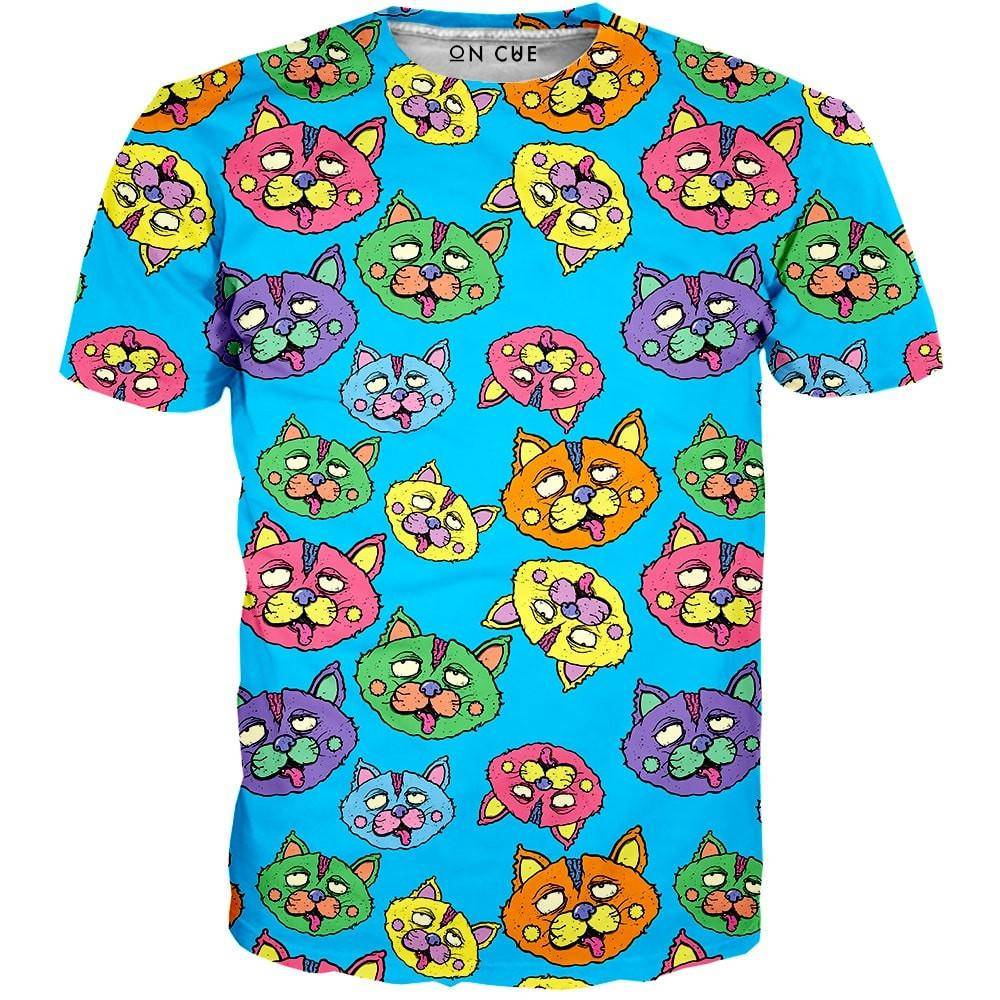 Zombie cat t shirt hotsell