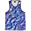 Abstract Blue Waves Tank Top