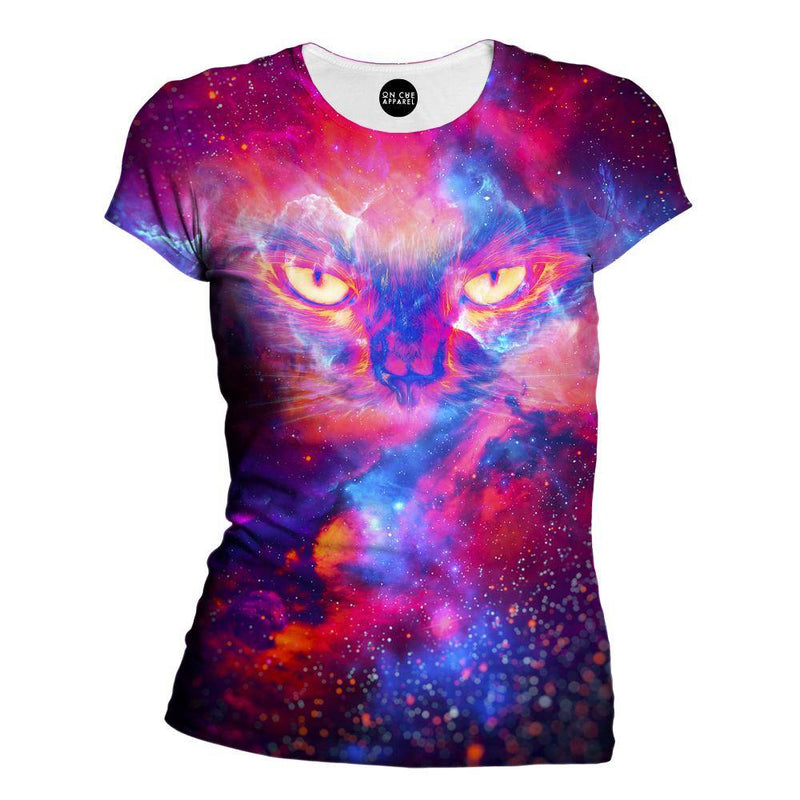 Kitty Universe Womens T-Shirt