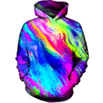 Colored Cracks Womens Hoodie