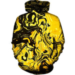 Yellow Flow Womens Hoodie