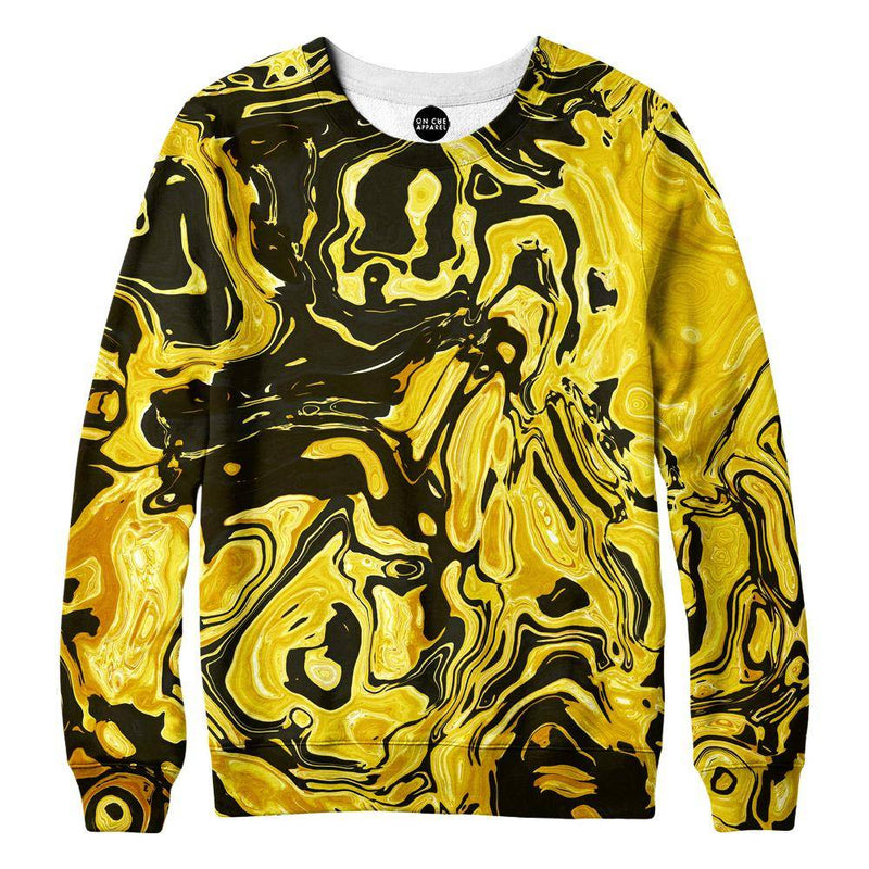 Yellow Flow Womens Sweatshirt