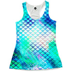 Teal Dragon Scales Racerback
