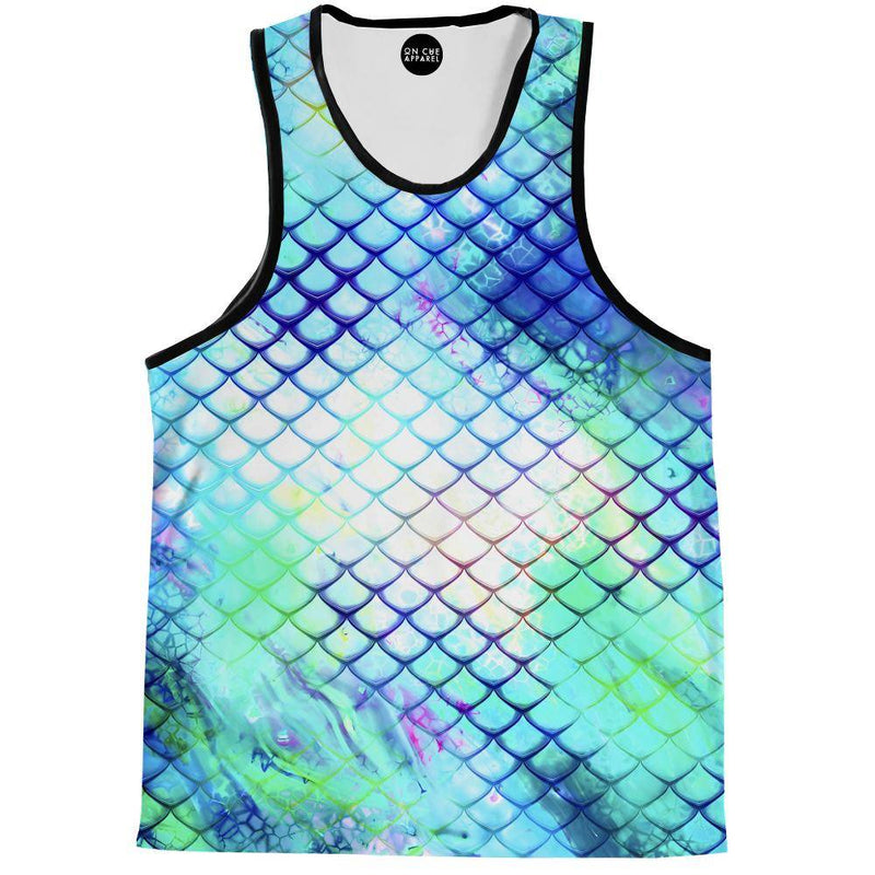 Teal Dragon Scales Tank Top