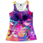 Glitch Skull Racerback