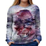  Skull Womens Sweatshirt