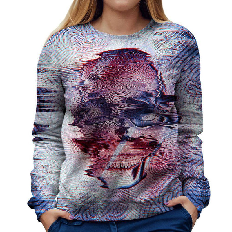  Skull Womens Sweatshirt