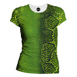 Many Dots Green Womens T-Shirt