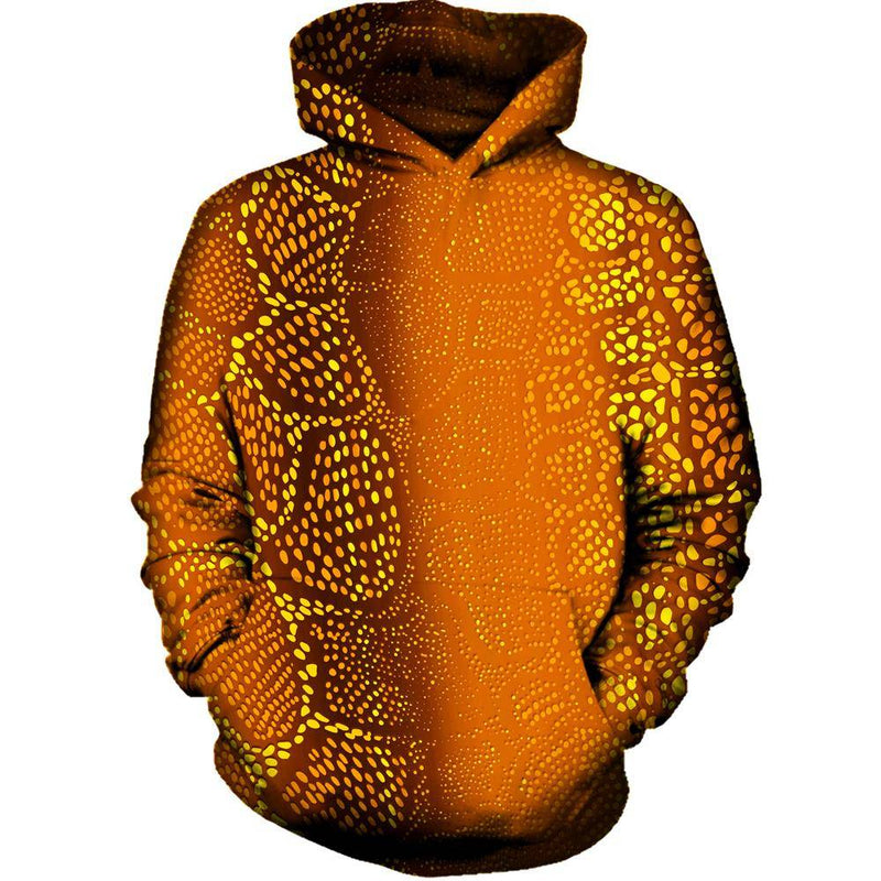 Many Dots Orange Womens Hoodie