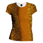 Many Dots Orange Womens T-Shirt