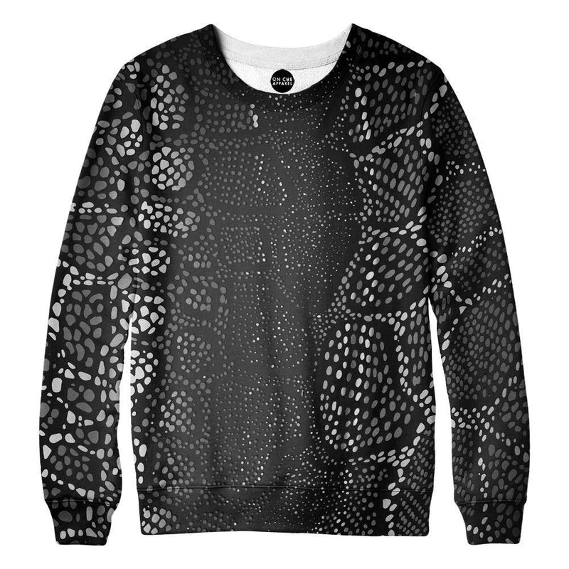 Many Dots Black Womens Sweatshirt