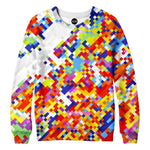 Slanted Pixels Womens Sweatshirt
