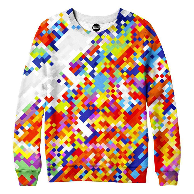 Slanted Pixels Womens Sweatshirt