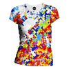 Slanted Pixels Womens T-Shirt