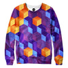 Cubed Purple Sweatshirt