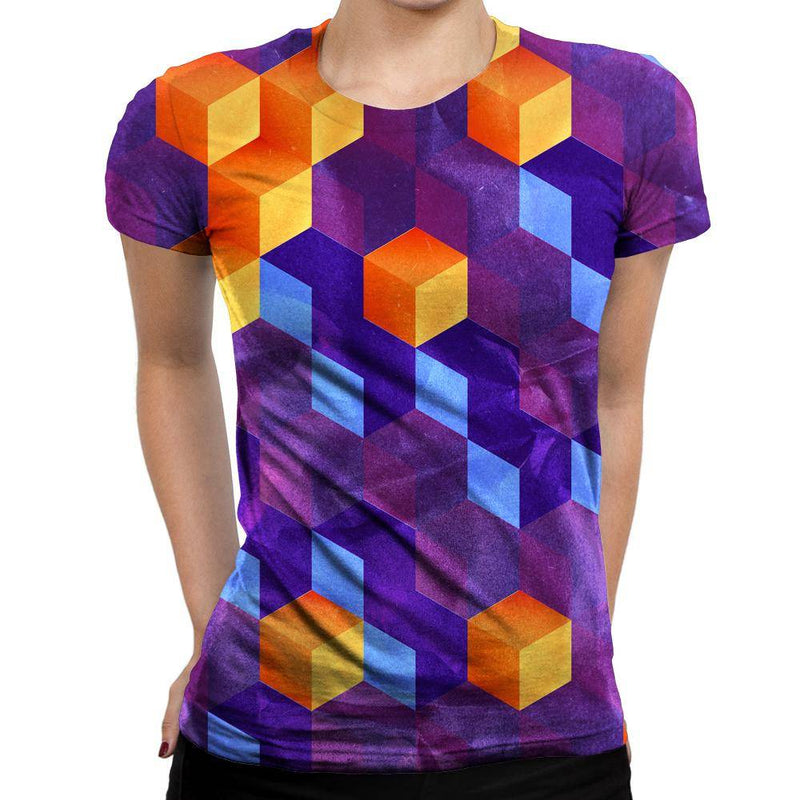 Cubed Womens T-Shirt