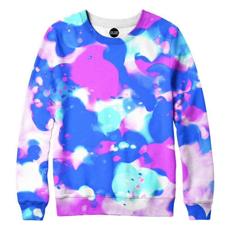 Abstract Splatter Womens Sweatshirt