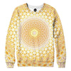 Abstract Flower Yellow Sweatshirt