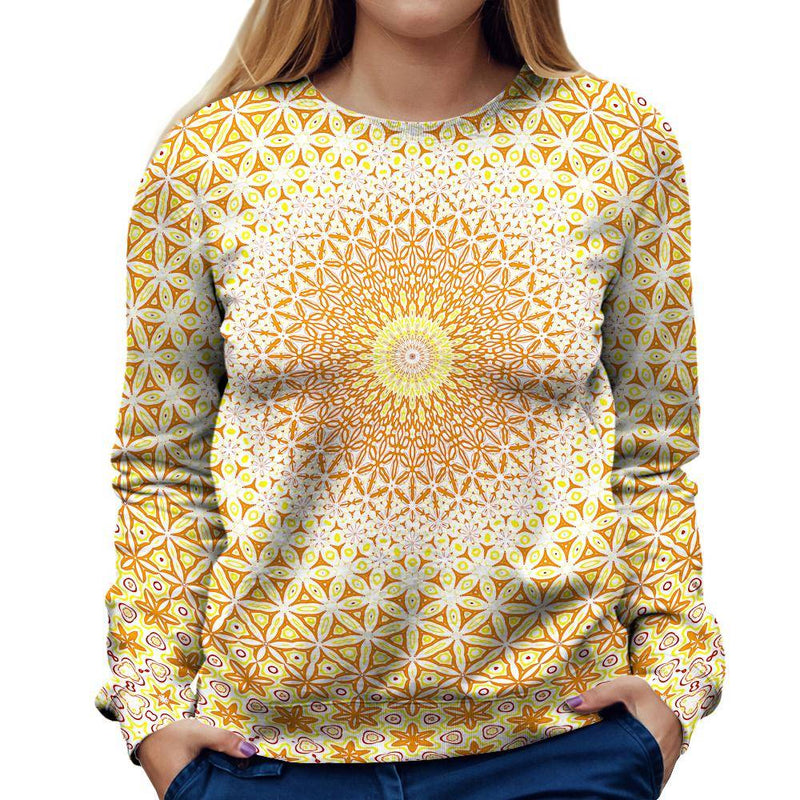 Abstract Flower Womens Sweatshirt