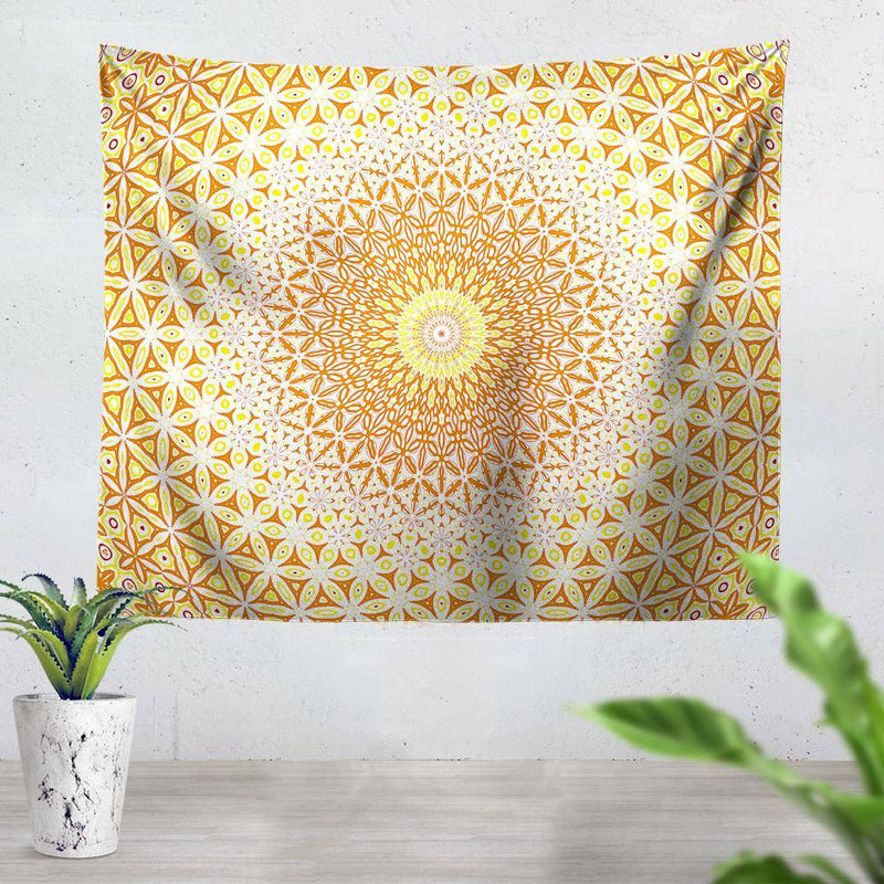 Abstract Flower Tapestry