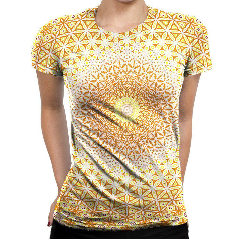 Abstract Flower Womens T-Shirt