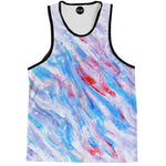 Light Blue Swerves Tank Top