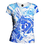 Abstract Liquid Womens T-Shirt