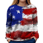 American Flag Womens Sweatshirt