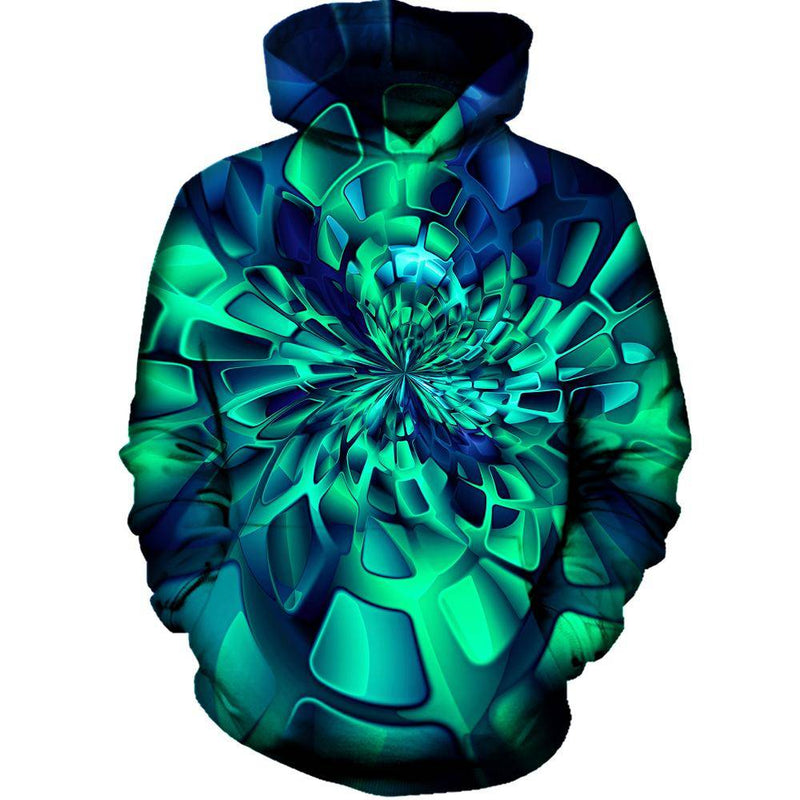 Green Fractal Hoodie