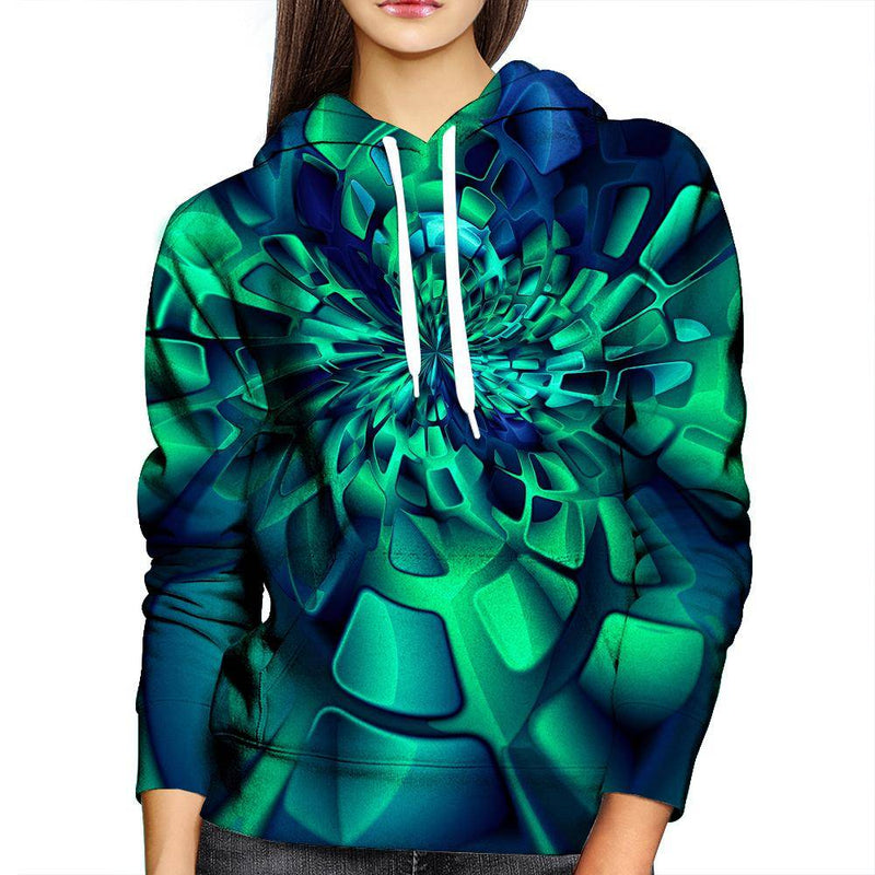 Fractal Womens Hoodie