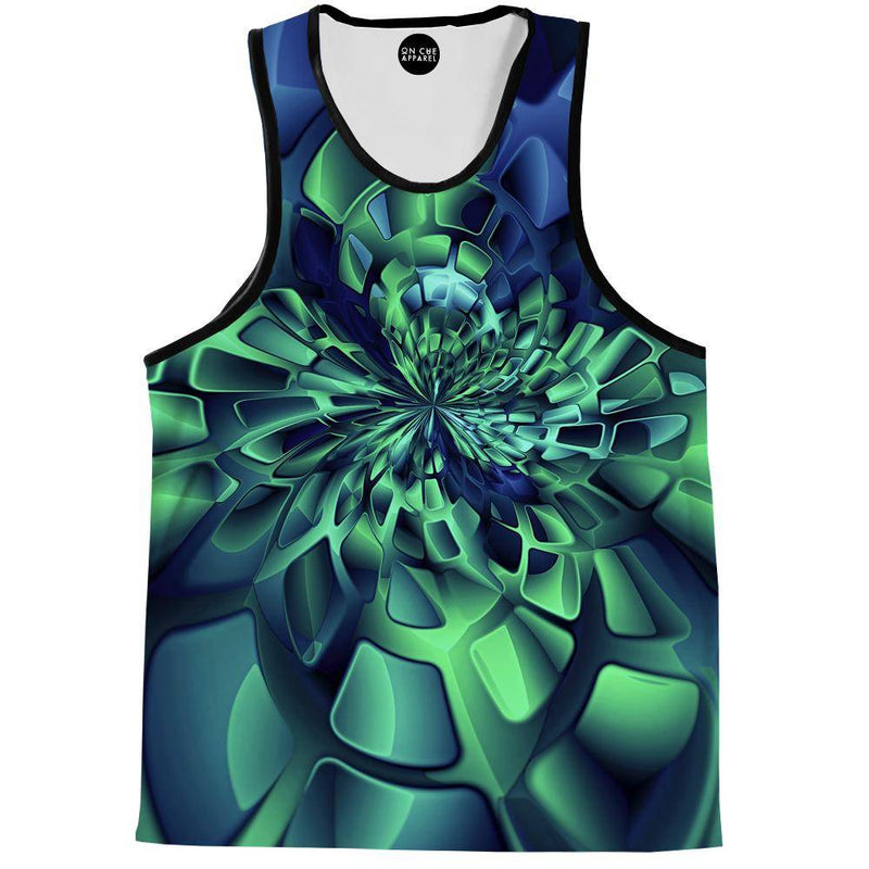 Green Fractal Tank Top