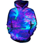 Blue Swirls Womens Hoodie