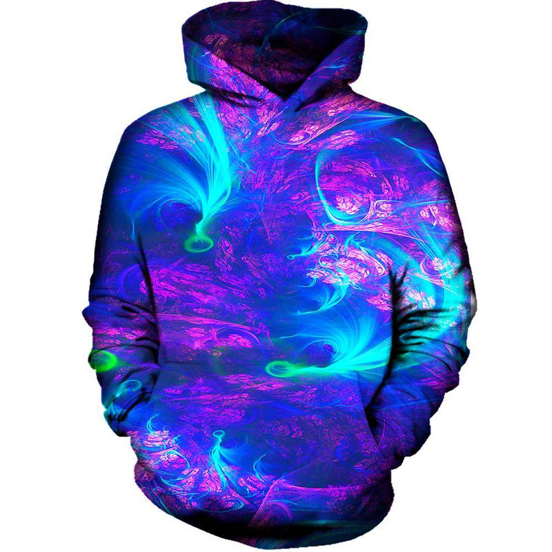 Blue Swirls Womens Hoodie