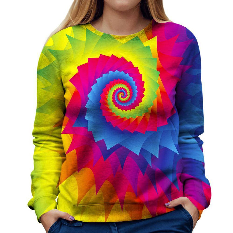 Tie Dye Womens Sweatshirt