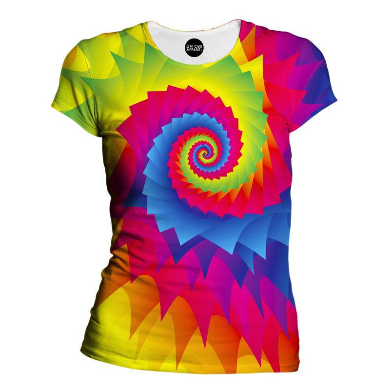 Tie Dye Swirl Womens T-Shirt