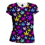 Black Weed Womens T-Shirt