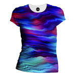 Wavy Womens T-Shirt