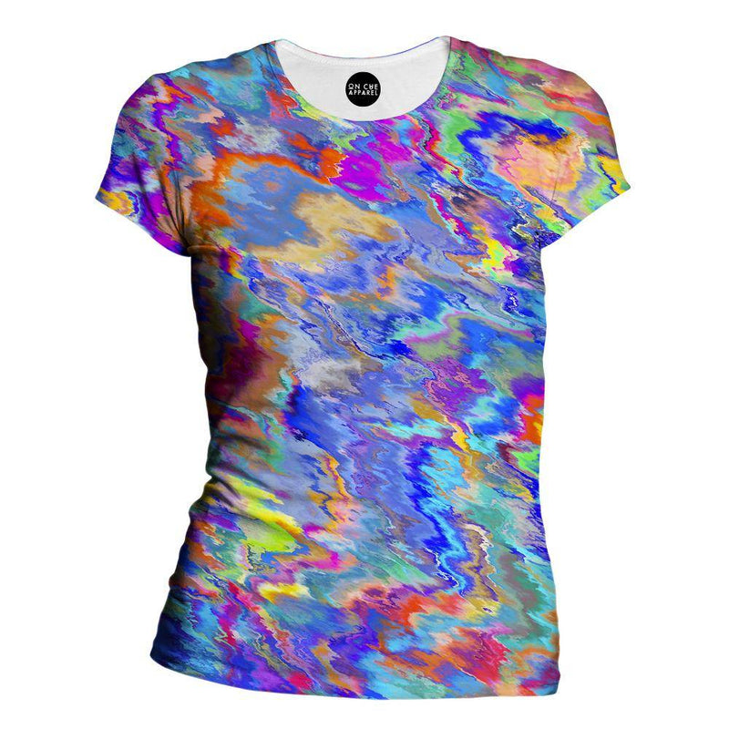 Paint Splatter Womens T-Shirt