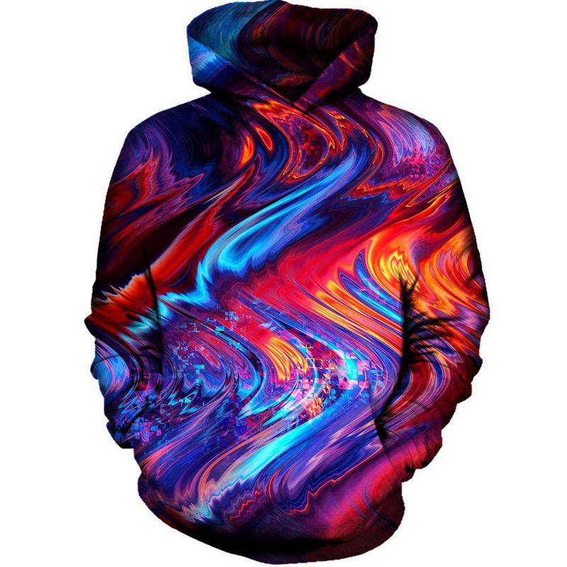 Red Beams Womens Hoodie