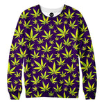 Marijuana Leaves Womens Sweatshirt