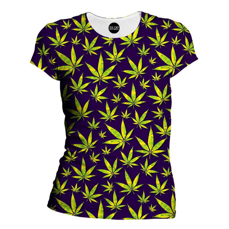 Marijuana Leaves Womens T-Shirt