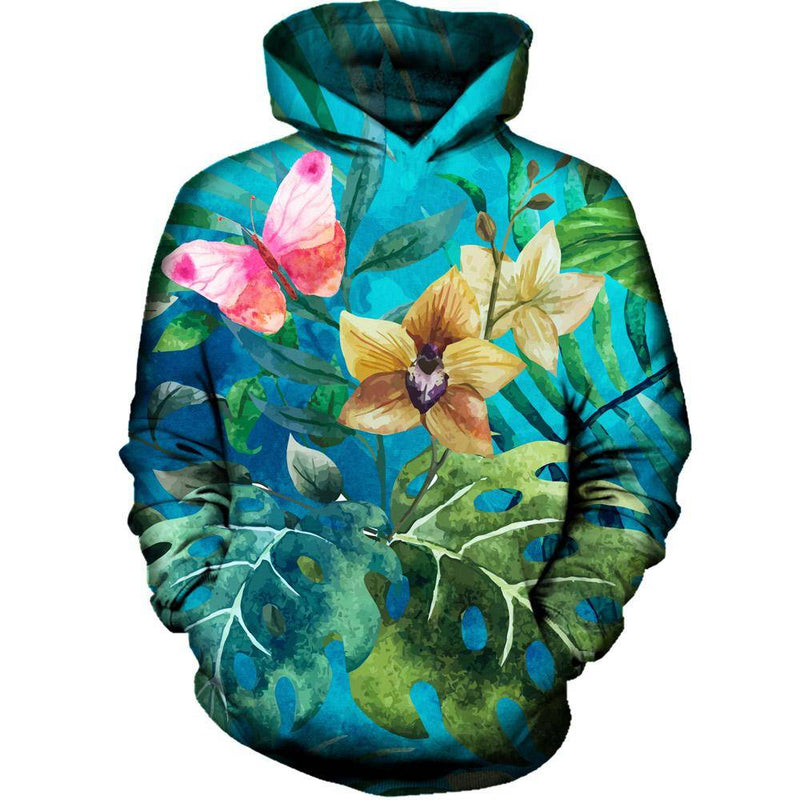 Pink Butterfly Hoodie
