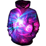 Purple Light Womens Hoodie