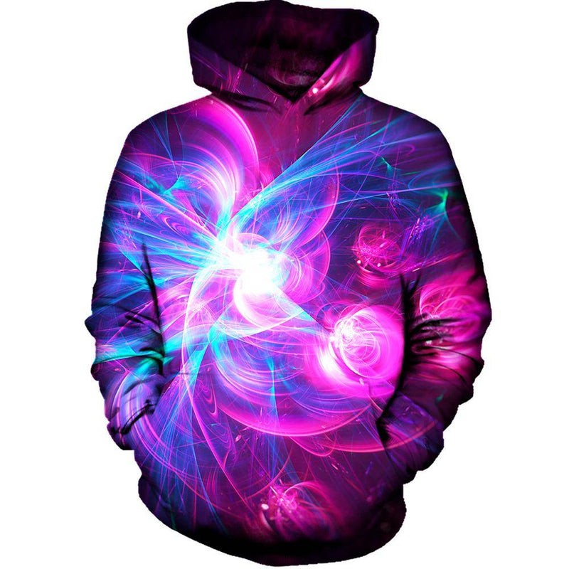 Purple Light Womens Hoodie