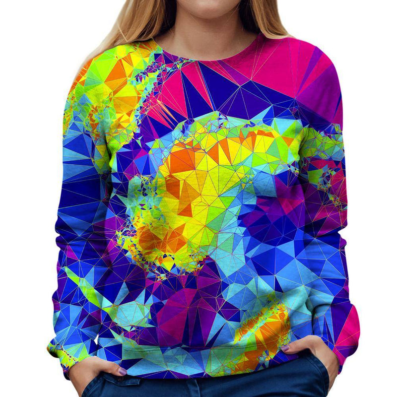 Crystals Womens Sweatshirt