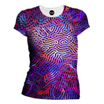 Purple Maze Womens T-Shirt