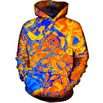 Orange Water Womens Hoodie