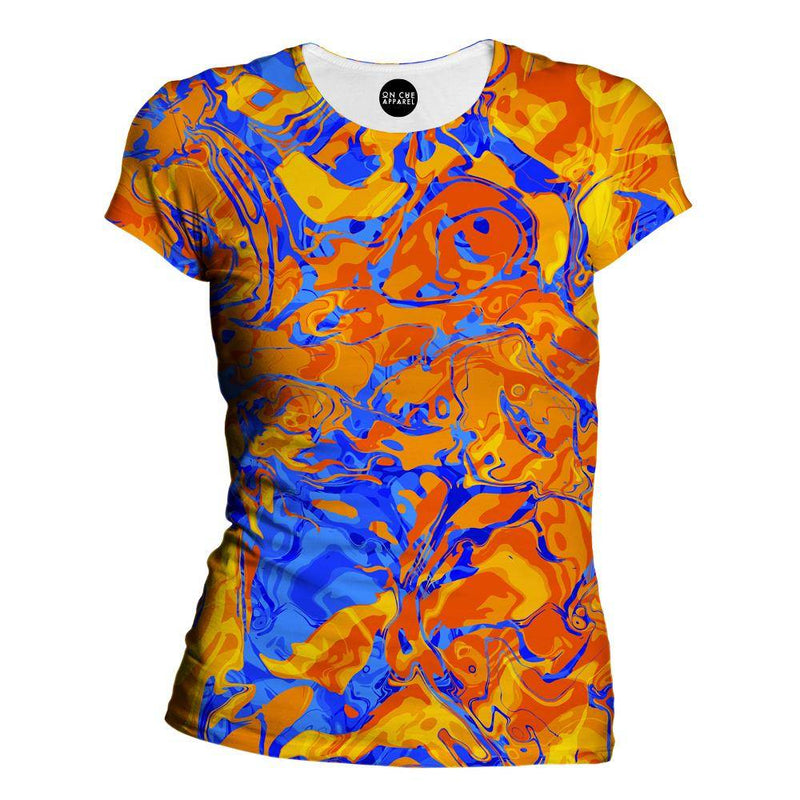 Orange Water Womens T-Shirt
